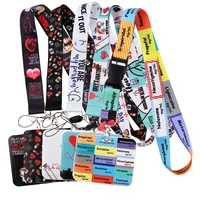 horizontal style doctor lanyards keys chain id credit card cover pass mobile phone charm neck straps badge holder accessories