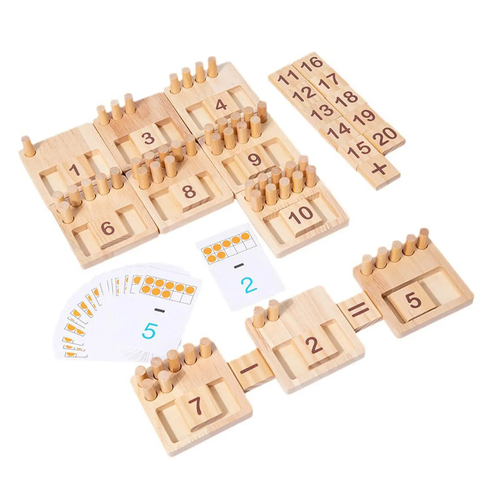 

Montessori Math Game, Calculation Math Math Toy, Mathematical Learning Math Number Counting Game for Children