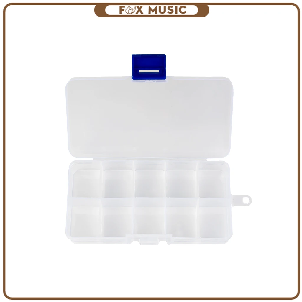 

Transparent Plastic Storage Box 10 Grids Picks Dots Screw Organizer Container Case Storage Boxes Best Celling