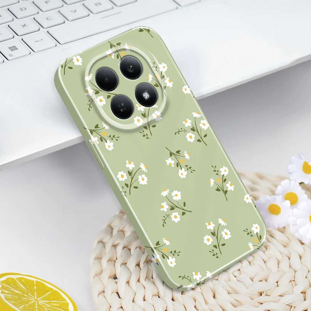 Фото Чехол для телефона Star Flower для Xiaomi Redmi Note 15 14 13 12 11 Pro Plus 12S 11S 15A 14C 13C 4G 5G, жесткий чехол с пленкой №1