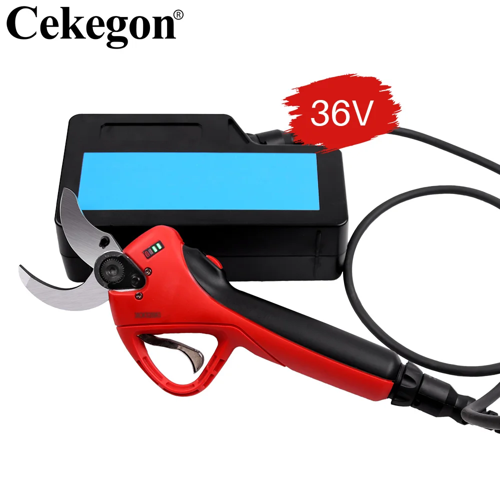 

Wireless Brushless Electric Pruning Shear 88VF Pruning Shear 4 inch Brush Motor Garden Tree Bonsai Pruning Shears Power Tool