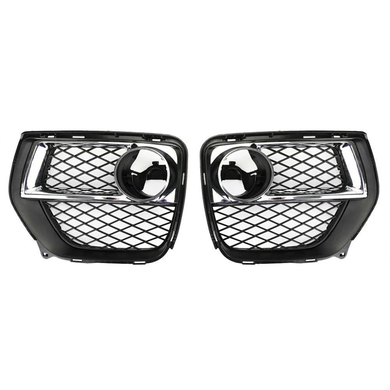 

2X Front Bumper Closed Grid Fog Light Grille for -BMW X6 2012-2014 51117312605,51117312606