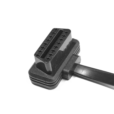 60 см OBD2 16-контактный между мужчинами и женщинами прямоугольный удлинительный кабель диагностический инструмент с кабелем переключателя питания OBD