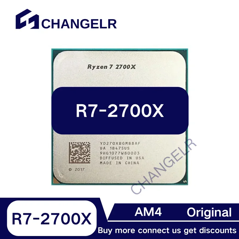 R7-2700X YD270XBGM88AF 8-ядерный 16-поточный разъем AM4 R7 2700X R7-2700 X 4 3 ГГц 16 м