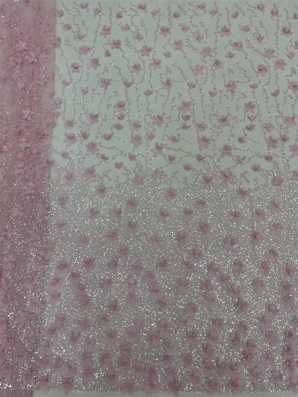 Африканские бусины 3D цветок кружевная ткань 2024 высокое качество нигерийская для