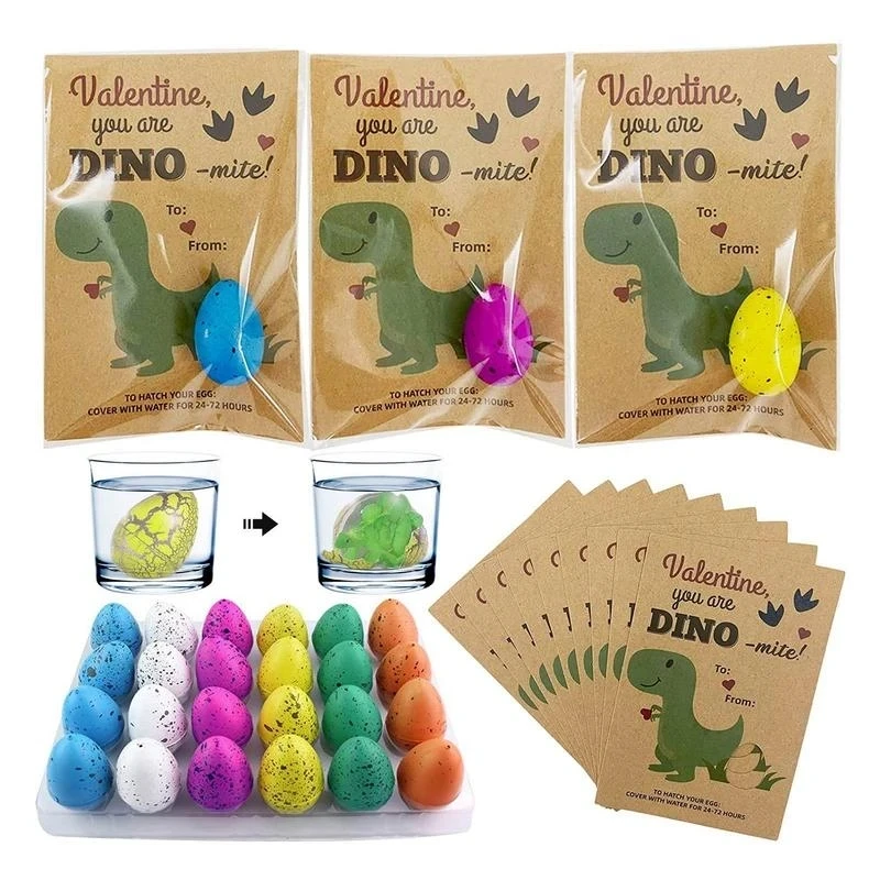 

New 2023 Gift Magic Hatching Growing Dinosaur Egg Treat Kids Birthday Party Favor Baby Shower Guest Gift Pinata Educational Toys
