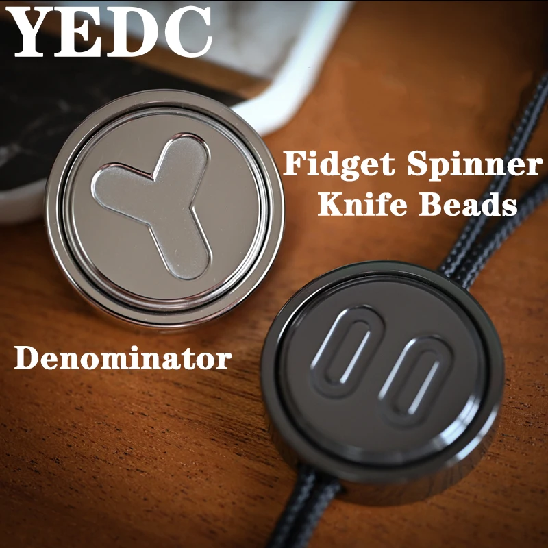 YEDC Denominator Pendant Fidget Spinner Knife Beads Pair Lock Adult Decompression Toy DIY
