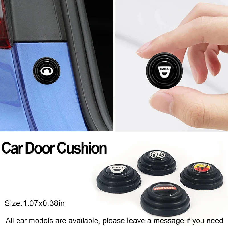 

4Pcs Car Door Shock Stickers Absorber Soundproof Buffer Pier For Lincoln Tesla model 3 model X Y style Roadster Accessories