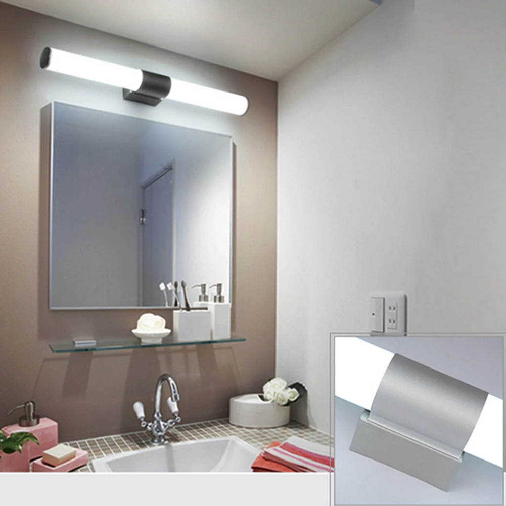 

12/16/22 W Led Light Acrylic Fixture Soft Metal Base Cabinet Bathroom Toilet Warm White Modern Wall