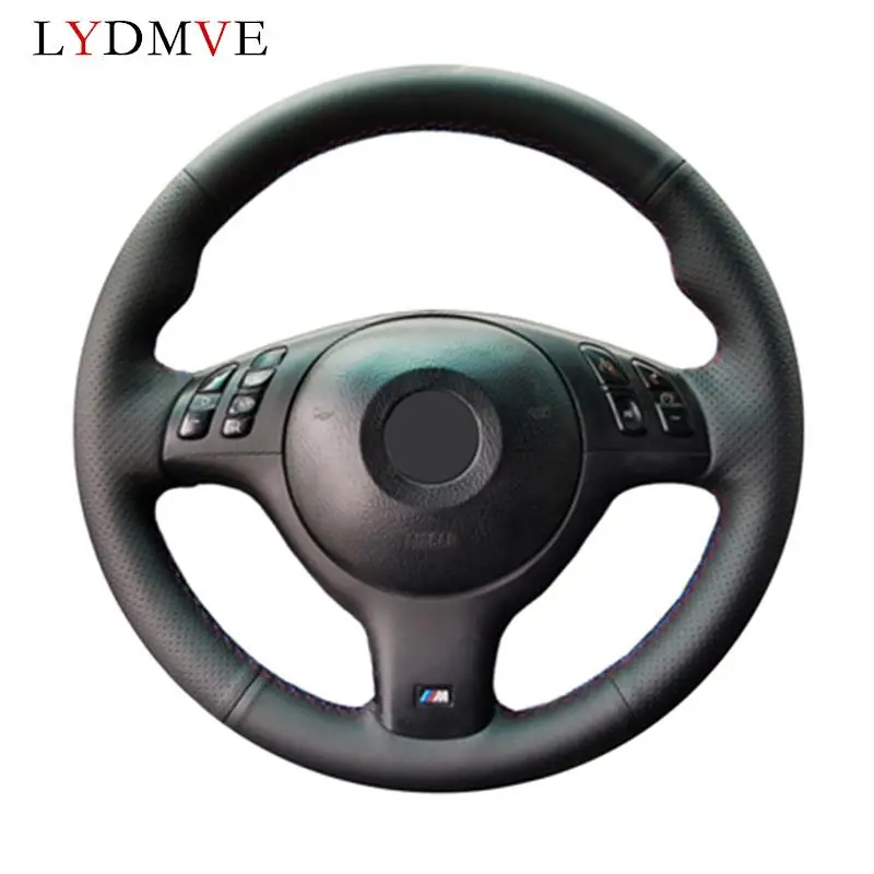 

LYDMVE, сшитая вручную искусственная кожа, черная модель для BMW 330i 540i 525i 530i 330Ci E46 M3 E39 2001-2014
