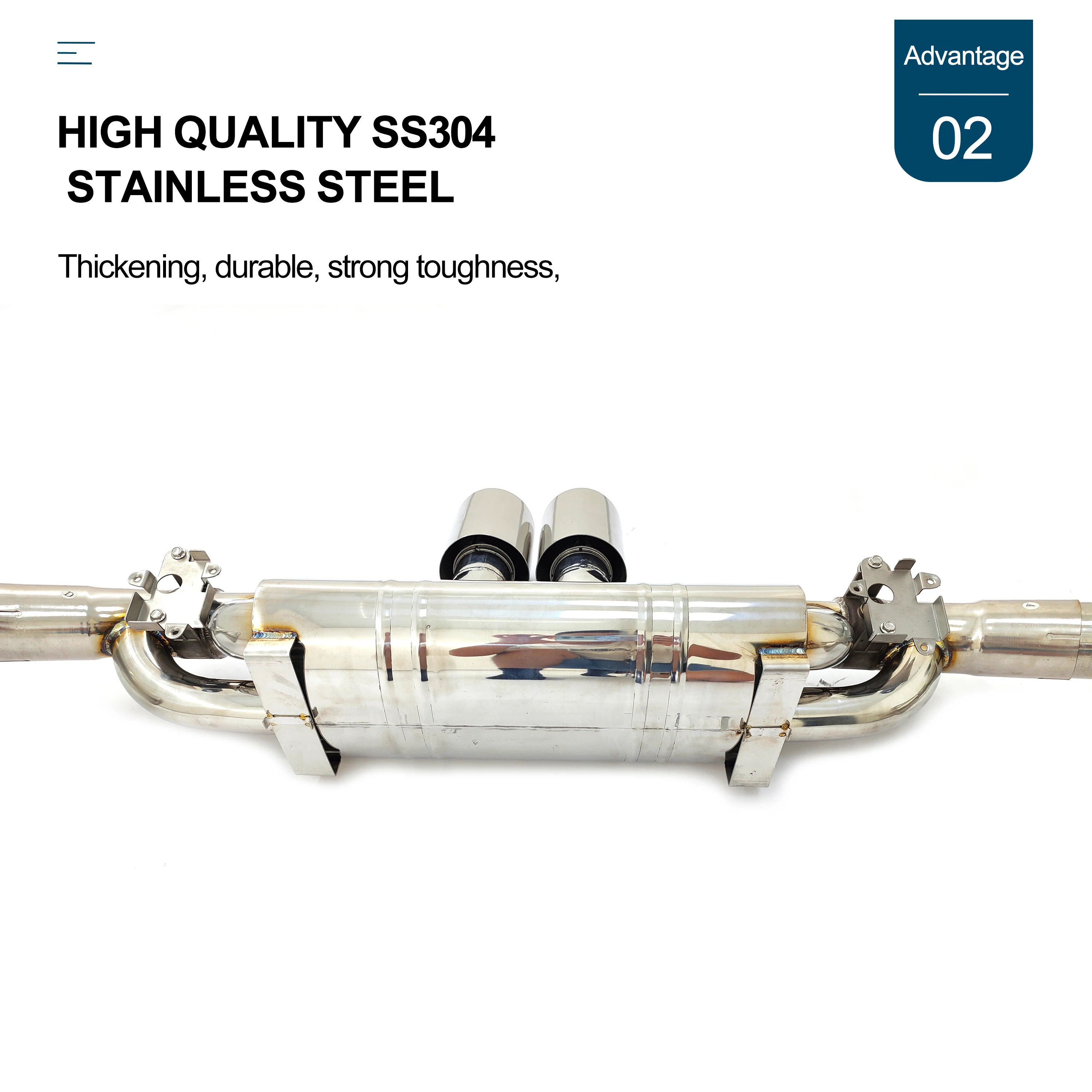 CBNT выхлопная система с клапаном на заднюю ось для Porsche 992 GT3 Высококачественная