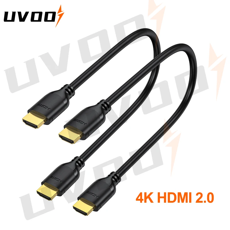 

UVOOI Short 4K HDMI-Compatible Cable Male to Male Cable High Speed Cord For HDTV Blu-ray Player Projector Nintendo Switch Xbox