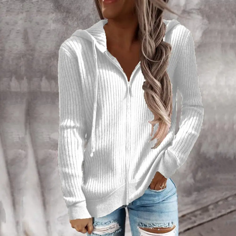 

Женское мягкое пальто, мягкая женская куртка, удобный вязаный свитер, пальто для женщин с капюшоном и кулиской, толстый теплый эластичный свободный крой с длинным рукавом