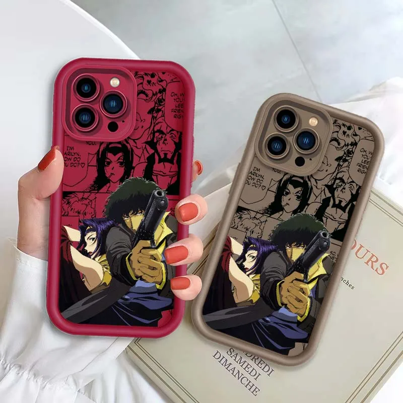 Фото Популярный чехол в стиле аниме «Ковбой Бибоп» для Apple iPhone 17, 16, 15, 14, 13, 12, 11 Plus Pro Max, чехол для телефона с лестницей для глаз №2