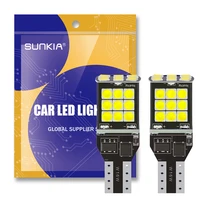 t15 led signal light w16w 3030 24smd car led reverse lights with built in canbus 6000k interior accessories lamp