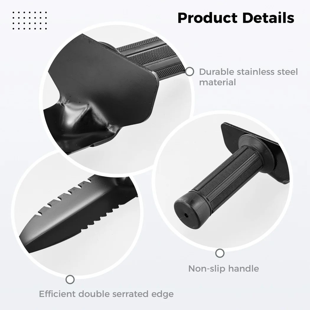 Лопата для металлоискателя с двойными зубчатыми краями оболочка экскаватора