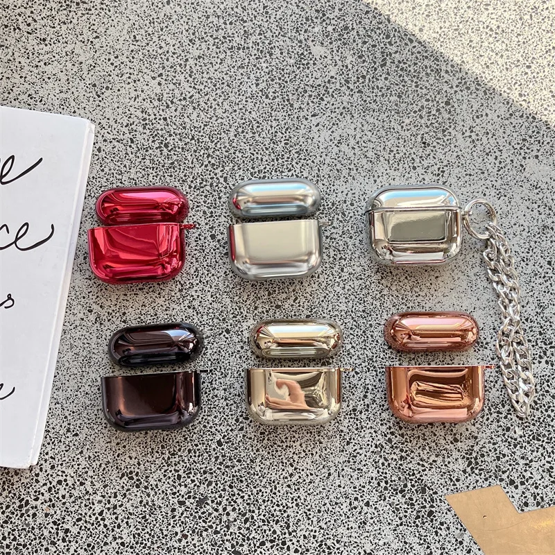 

Роскошный однотонный чехол для наушников AirPods Pro, Модный чехол для Airpods 3 2, чехол, защитная коробка для зарядки, мягкая искусственная кожа