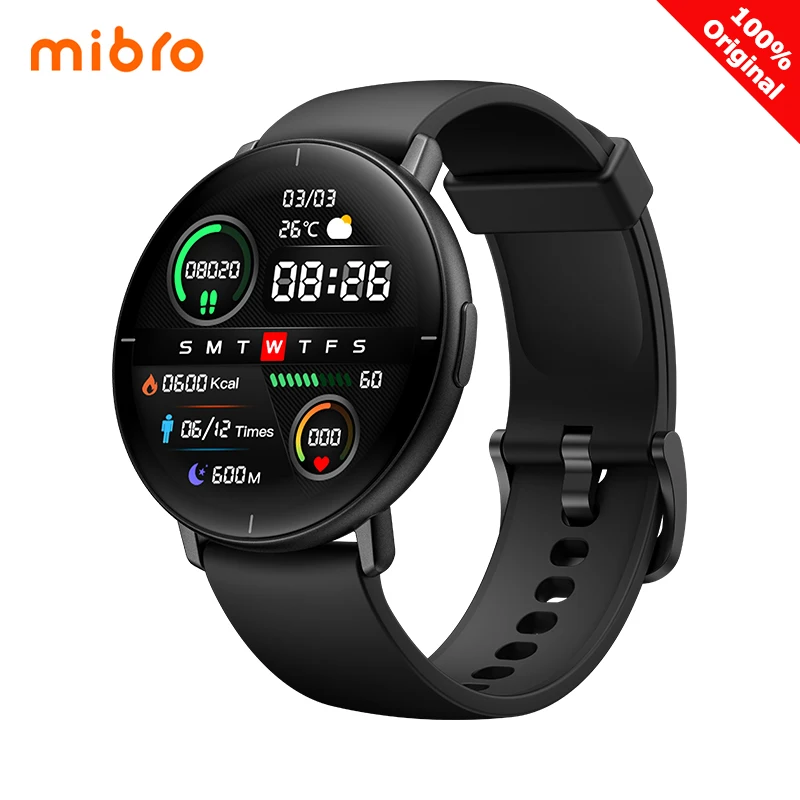 

Mibro Lite Smart Watch 1.3inch AMOLED HD Screen IP68 Waterproof SpO2 Heart Rate Blood Oxygen Monitor 9.8mm Ultra-Thin Smartwatch