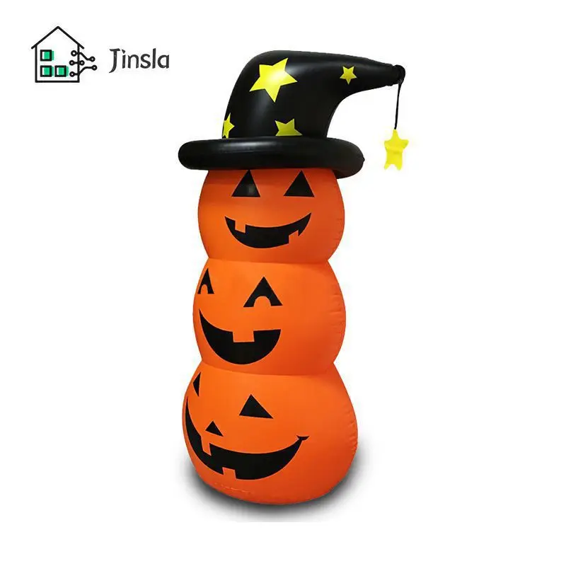 

140cm Inflatable Pumpkin Tumbler Cute Scene Layout Props Party Decoration Props Kids Toy Saves Space Horror Props Large Stunning