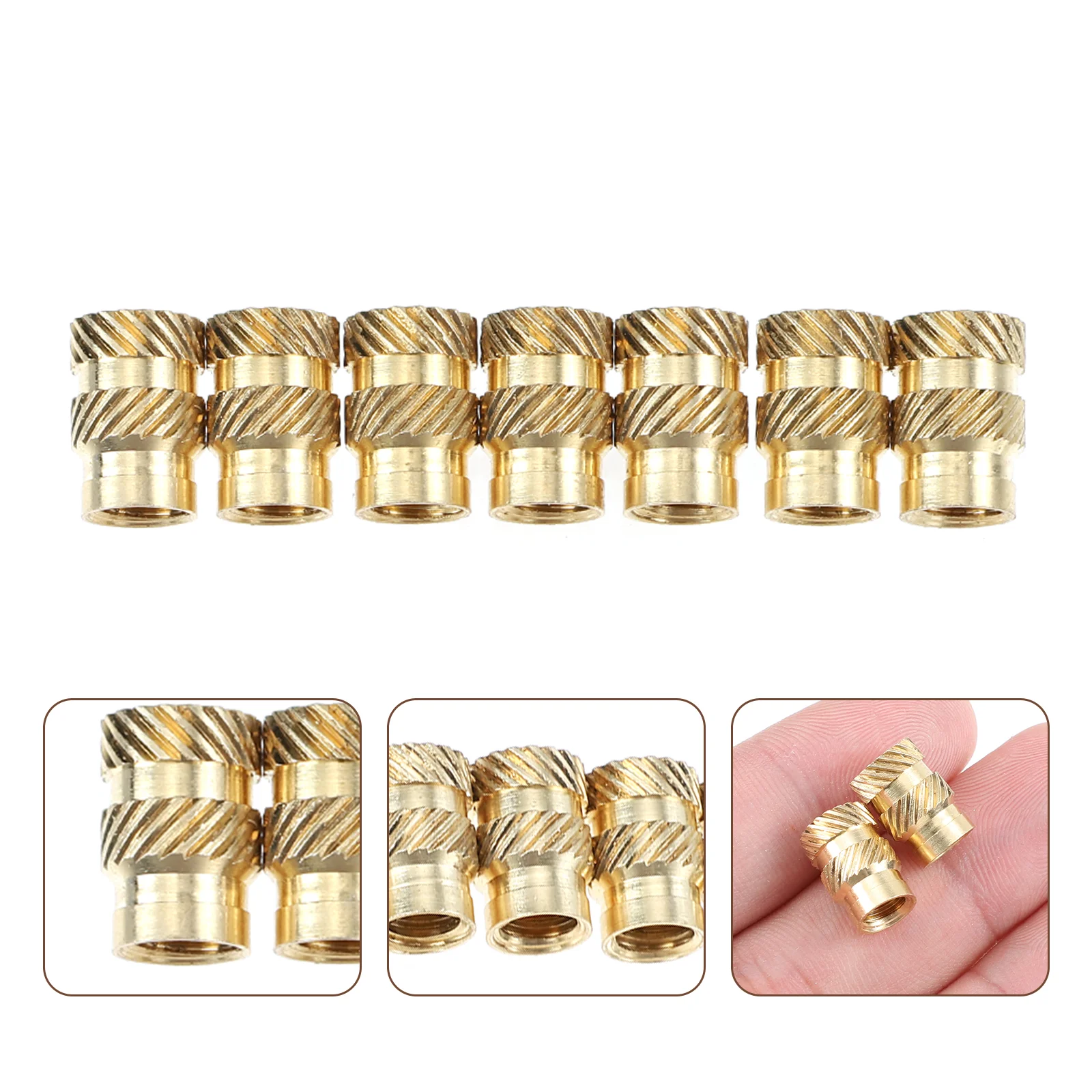 

20pcs Hex Key Socket Set Threaded Insert Nuts for Furniture Insert Nut Connector Furniture Screw Inserts