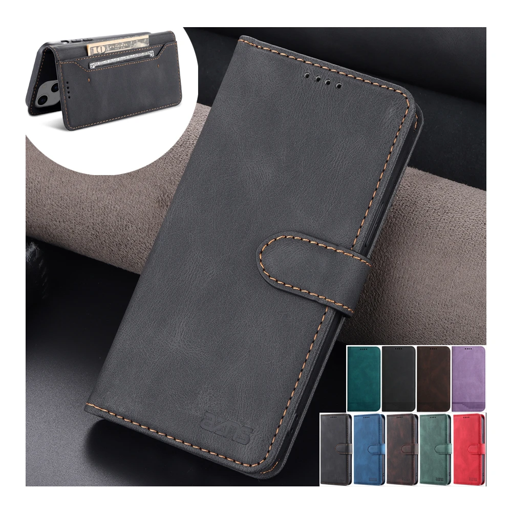 

Luxury Leather Wallet Case Cover For OPPO A56 A72 A73 A74 A93 A93S A94 A95 4G 5G F19 Pro Plus Realme V11 V11S Q3S Q3T Cases Etui