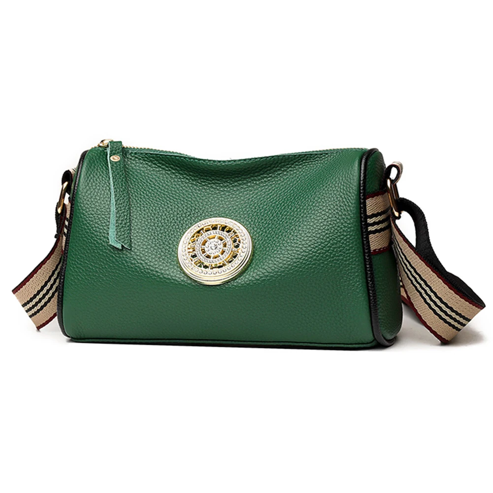 

Vintage Crossbody Cowhide Shoulder Bag Genuine Leather Messenger Bags Female Fashion Daily Shopper Bag For Women Wallet Hand Bag