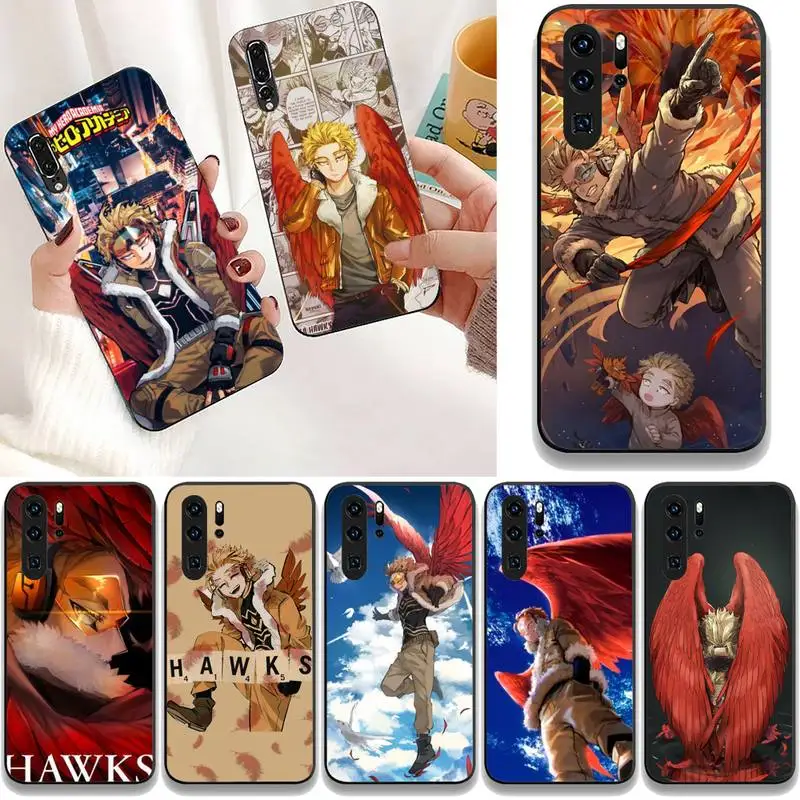 

My Hero Academia Hawks Phone Case For Huawei G7 G8 P7 P8 P9 P10 P20 P30 Lite Mini Pro P Smart Plus Cove Fundas