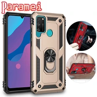 shockproof ring case for huawei honor 8s 8a 9s 9a 20 9x pro 10 lite play 4t anti drop bracket phone case back cover for enjoy 9