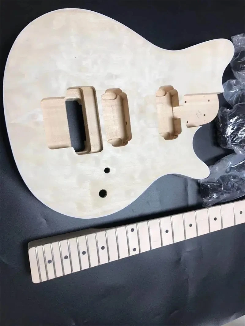 MM1-F 2 двухкатушечные пикапы незаконченная электрогитара сделай сам 22 лада #13