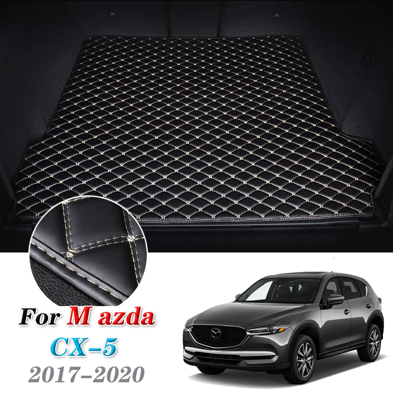 

Кожаный коврик для багажника автомобиля Mazda CX-5 2017-2020, подкладка для груза, напольный коврик для багажника, ковер, автомобильные аксессуары 2018 2019
