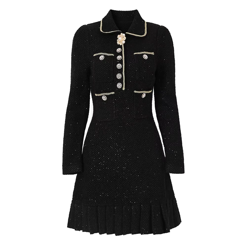 Роскошный дизайн 2 цвета бег/черный плотная ткань пуговицы с бриллиантами