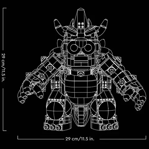 В наличии 2022 Новинка The Mighty Bowsered совместимый 71411 2807 шт. Набор строительных блоков