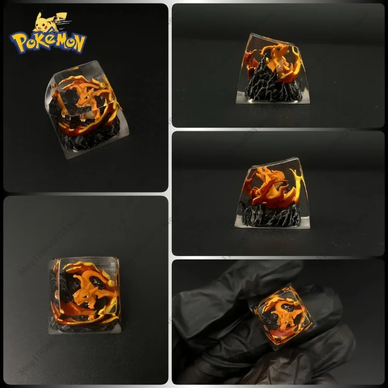 Колпачки для клавиш из смолы Pokemon Charizard аниме Bulbasaur Gyarados Charmander механическая