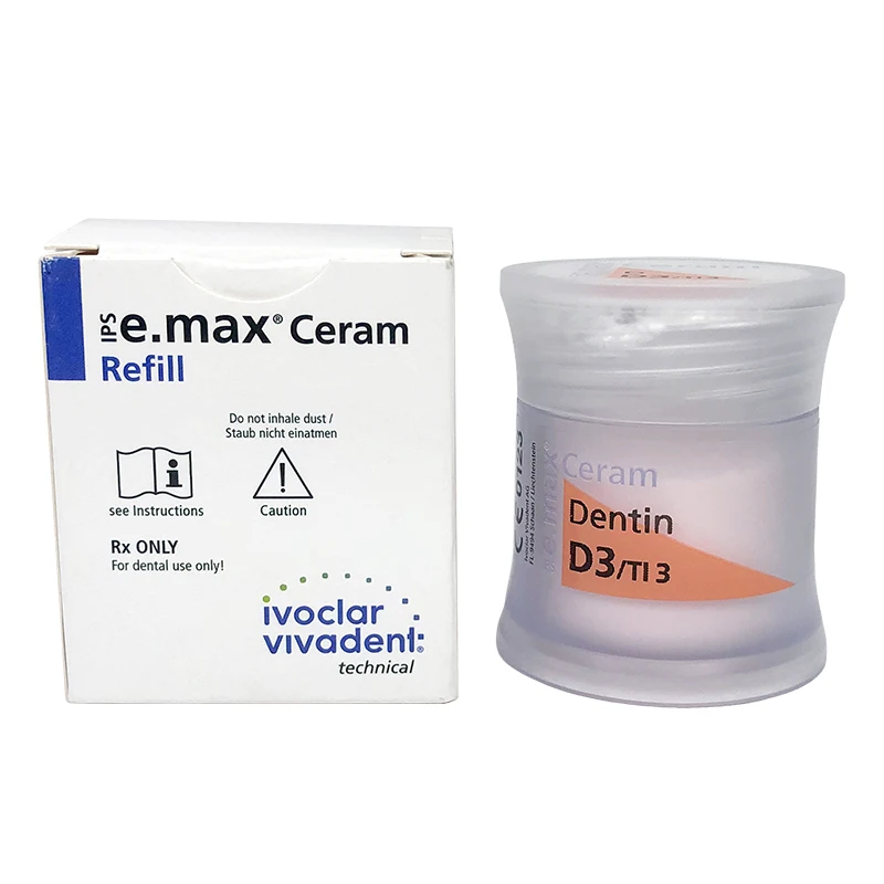 Dental Dentistry Ivoclar IPS e.max Ceram Dentin 20g Porcelain Ceramic Powder Bleach BL1 BL2 BL3 BL4 Materials
