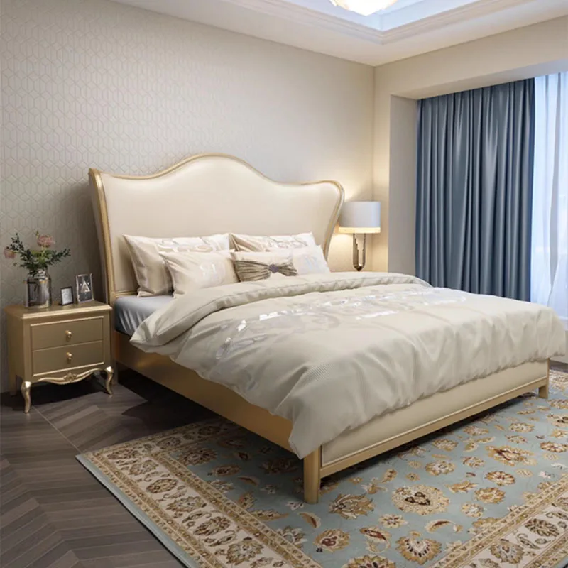 Двуспальные кровати с изголовьем рамы для сна Необычные Современная уникальная