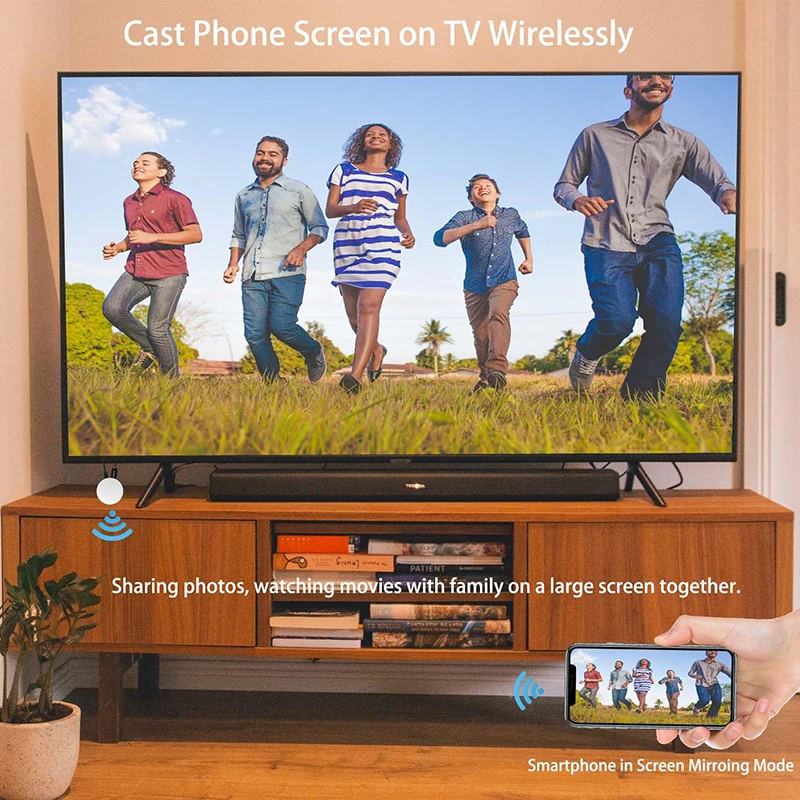 5g 4k беспроводной адаптер HDMI дисплея экран зеркало литой ключ поддержка Miracast DLNA