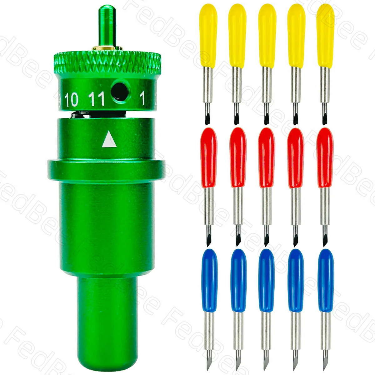 

WOLOVO Лезвия для режущего плоттера 30°/45°/60°, 15 шт + держатель