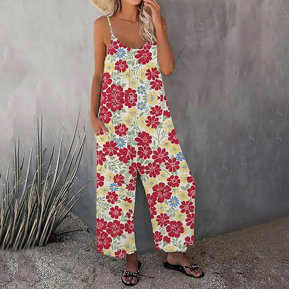 

Backless Trendy Sleeveless Women Romper Easy to Match Lady Romper Breathable Holiday Clothes