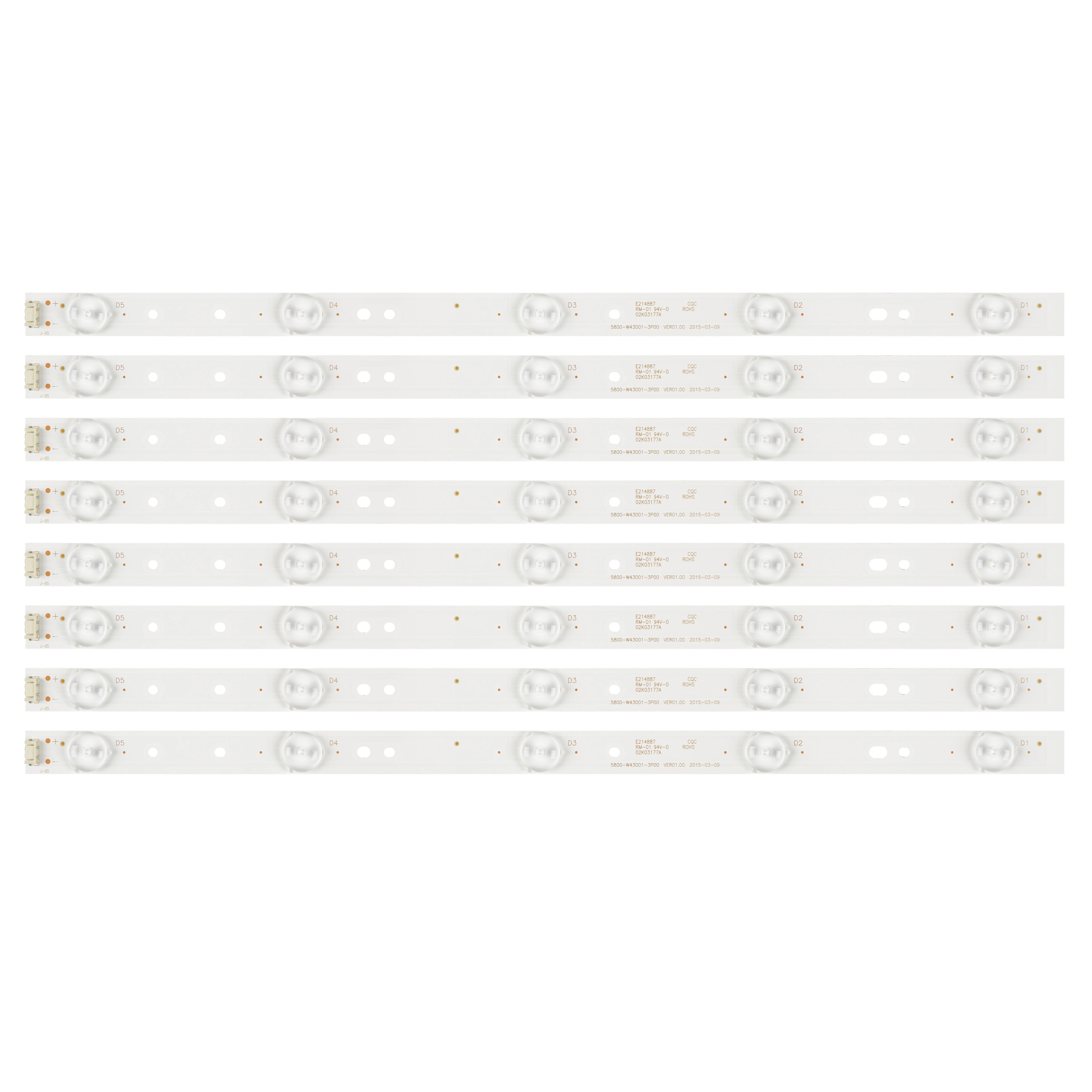 

30set LED Backlight strip 43E3000 43E3500 43E6000 E465853 5835-W43002-2P00 5800-W43001-3P00 VER01.00 02K03177A RDL430WY LD0-10D