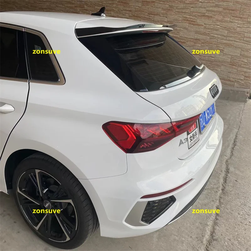 

Подходит для нового Audi A3 Sportback 2021 2022 года спойлер хэтчбек спортивный задний багажник крыло автомобиля комплект аксессуаров для кузова