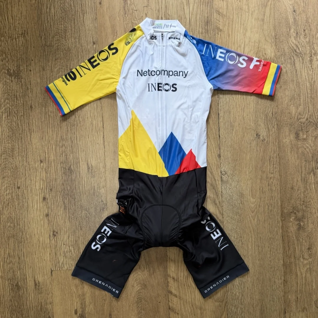 Фото Велосипедный комбинезон с коротким рукавом LASER CUT 2026 Netcompany INEOS Team COLOMBIA №1