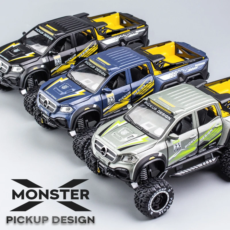 Модель автомобиля из сплава в масштабе 1:28 X-Class Exy 6*6 Модифицированная