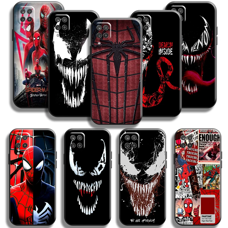 

Marvel Venom Spiderman Phone Case for Samsung Galaxy M52 M51 M31S M31 M32 M30S M22 M20 M12 M11 Soft Shell Cover Black Carcasa