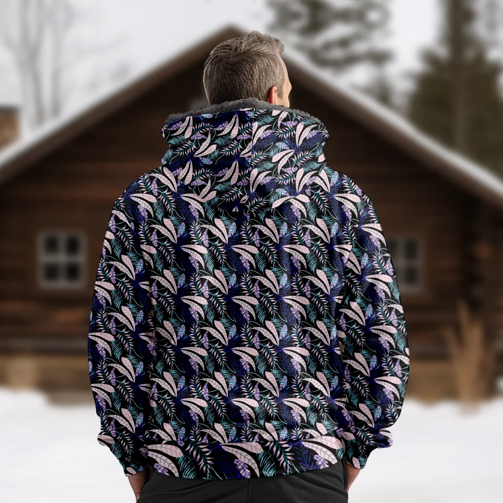 Мужские зимние куртки пальто винтажная растительная популярная хлопковая