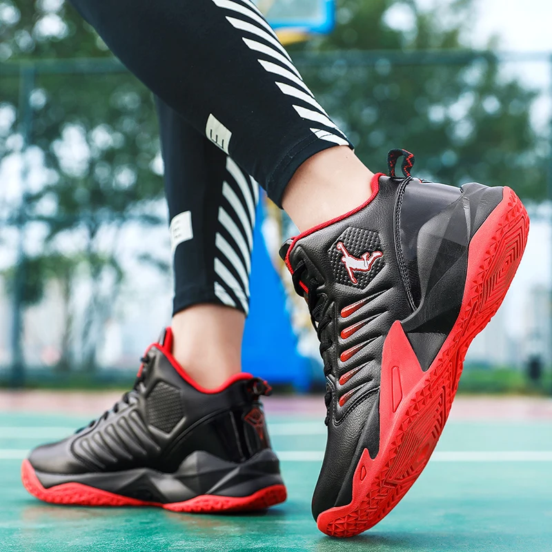 Running Shoes Men High Top White Men's Sneakers Cushioning Non-Slip Unisex Women Training Basketball Shoes Tenis Basket Homme