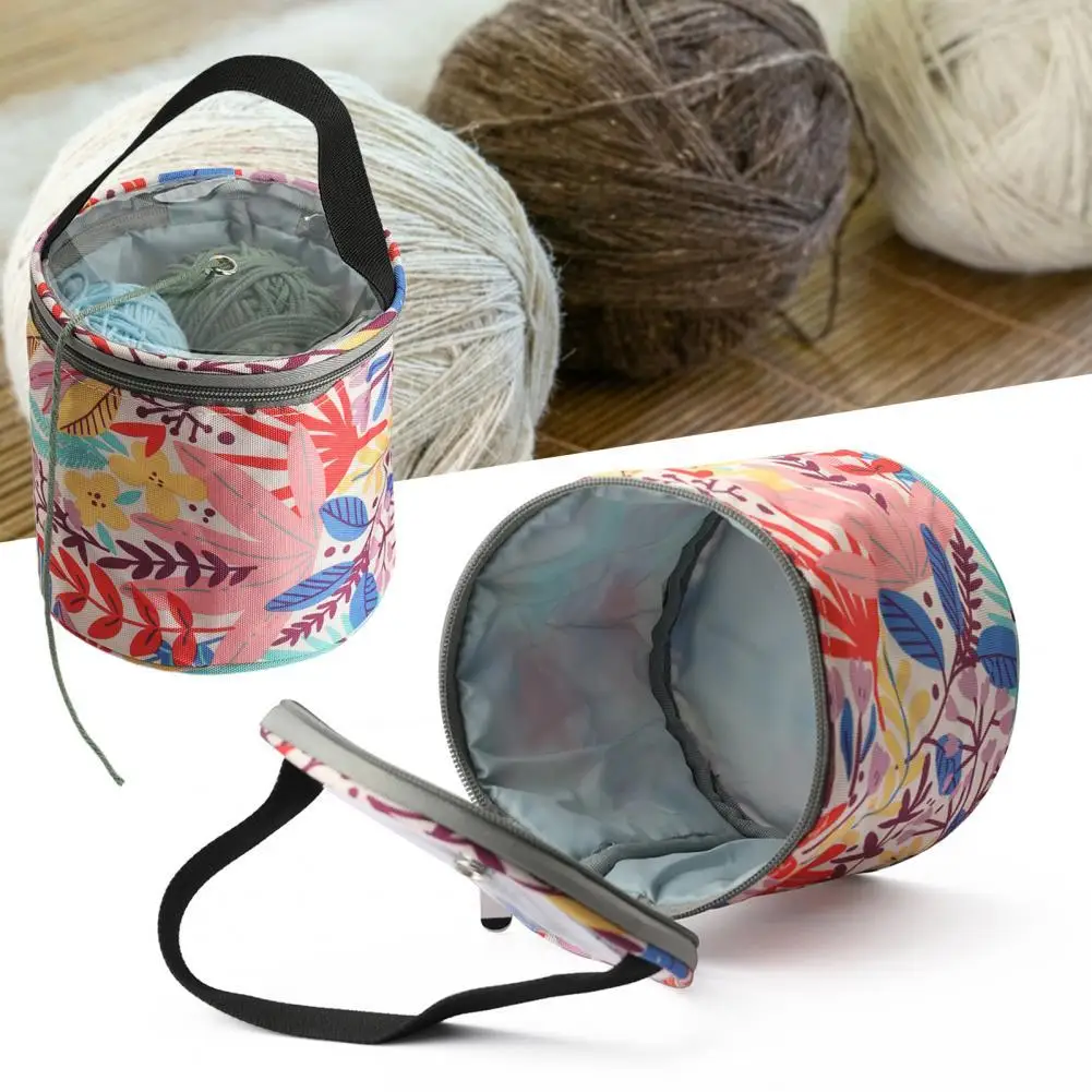 

Unique Trendy Eco-friendly Elegant Flower Pattern Yarn Storage Pouch for Sewing Yarn Organizer Pouch Yarn Storage Bag
