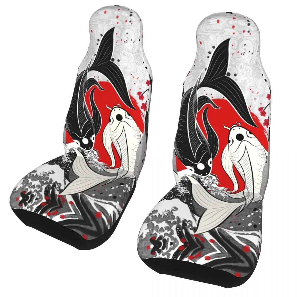 Подставка для рыбы Ying Yang большинства автомобилей коврик автомобильного сиденья