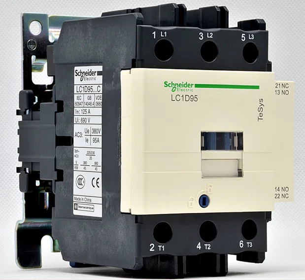 Schneider LC1D95 B7C C7C E7C F7C M7C Q7C 24 В 36 48 110 220 380 Контактор переменного тока LC1D Контакторы