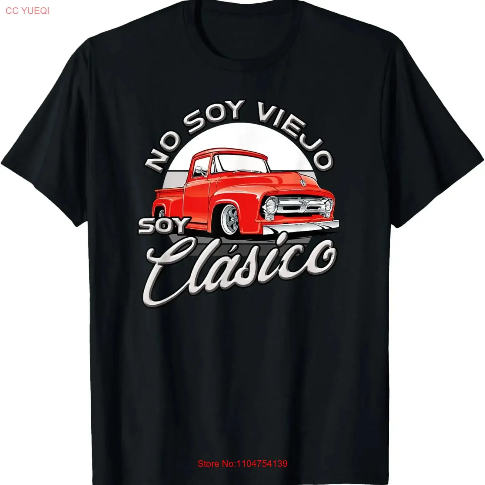 Фото Футболка с забавным дизайном Spanish Grandfather Funny Design No Soy Viejo Clasico, винтажная, с эффектом потертости, стильная, для повседневной носки, универсальная. №1
