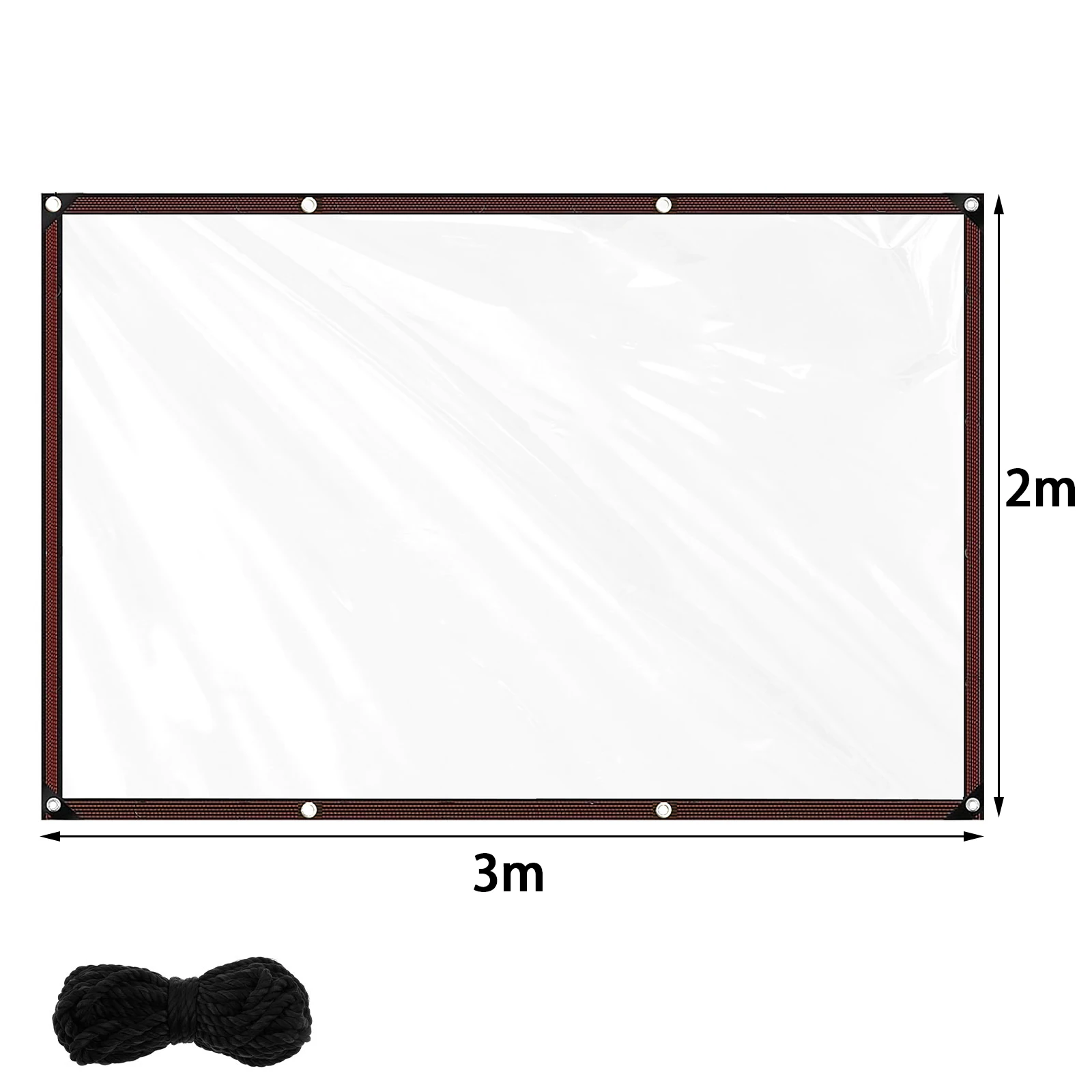 

Прозрачный водонепроницаемый тент из ПВХ